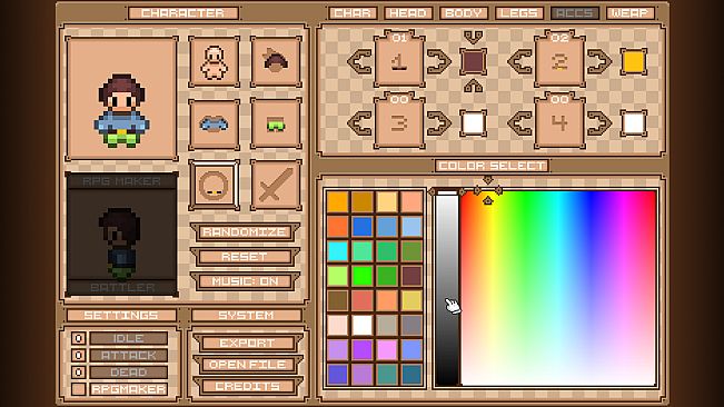 Retro Character Creator Tool