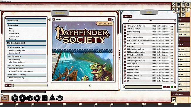 Fantasy Grounds - Pathfinder 2 RPG - Society Scenario #5-02: The Blackwood Lost