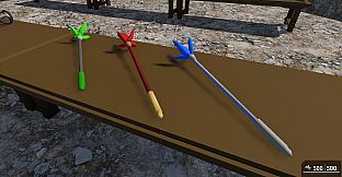 GameGuru MAX Low Poly Asset Pack - Mage Weapons: Melee