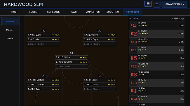 Hardwood Basketball Manager