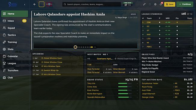 Cricket Manager