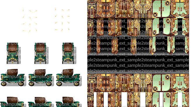RPG Maker MZ - KR Steampunk Exterior Tileset