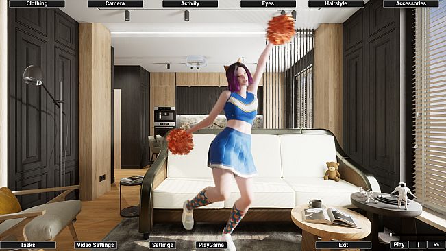 Virtual Girlfriend Lia - Cheerleader Girl