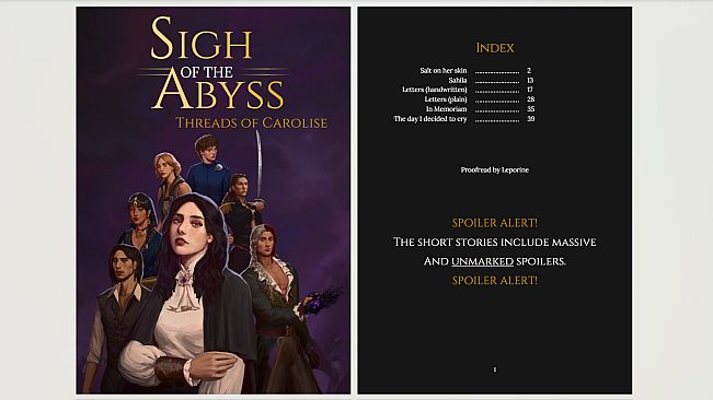 Sigh of the Abyss - "Threads of Carolise" short story collection