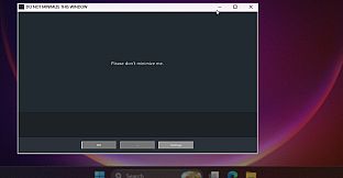 DO NOT MINIMIZE THIS WINDOW