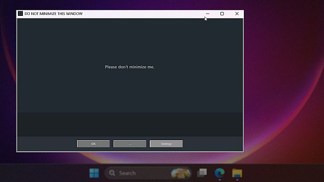 DO NOT MINIMIZE THIS WINDOW