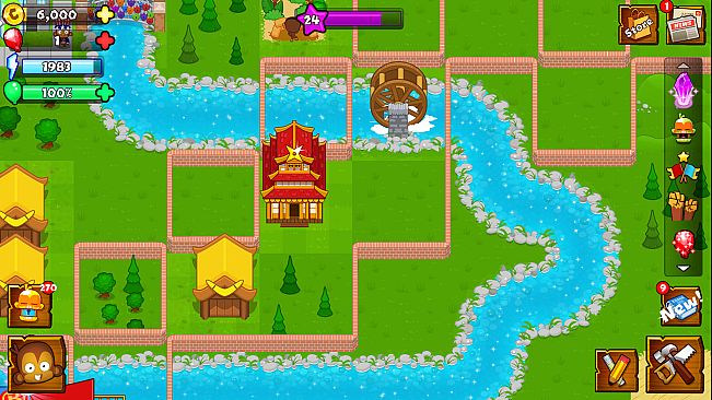 Bloons Monkey City - Brick City Walls