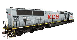 Trainz Plus DLC - Kansas City Southern - EMD SD70MAC - Grey