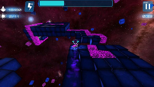 Deep Blue 3D Maze in Space