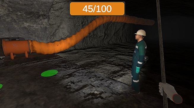 Underground roof fall hazard assessment VR Training