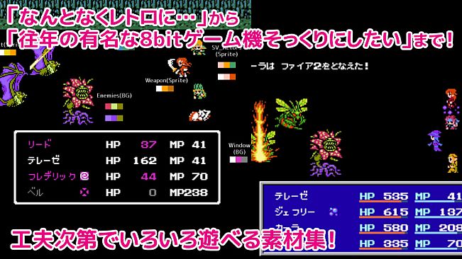 RPG Maker MZ - 8bit Retro Graphic Materials All-in-One Pack