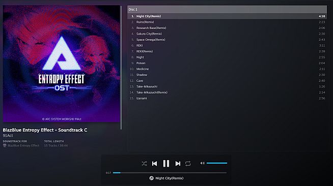 BlazBlue Entropy Effect - Soundtrack C