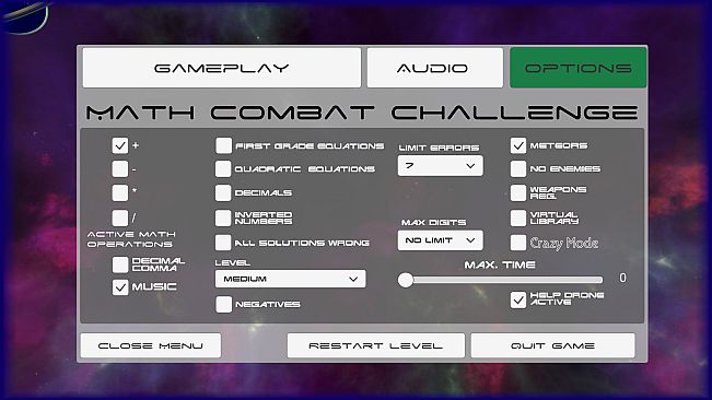 Math Combat Challenge