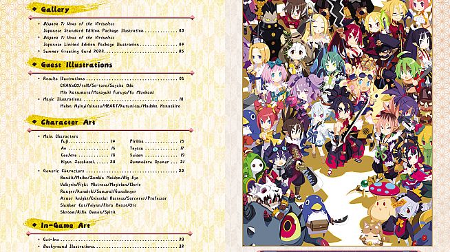 Disgaea 7: Vows of the Virtueless - Art Book