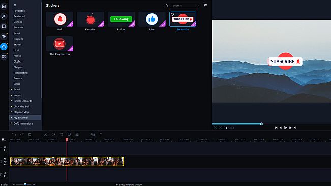 Movavi Video Suite 2022 - Let's Start a Vlog Set