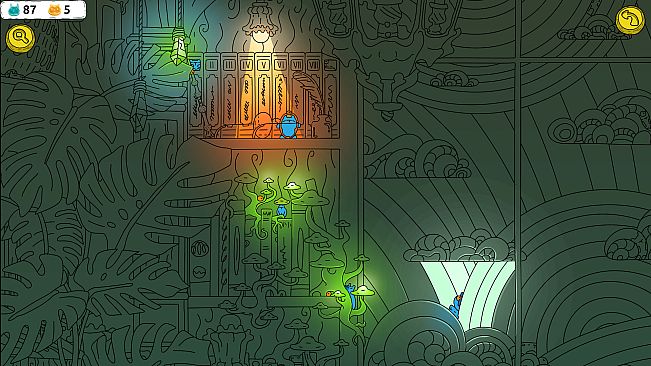 Hidden Capybaras with Orange in the Whimsical Library