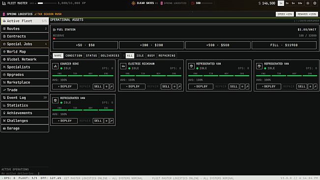 Fleet Manager: Logistics Simulator