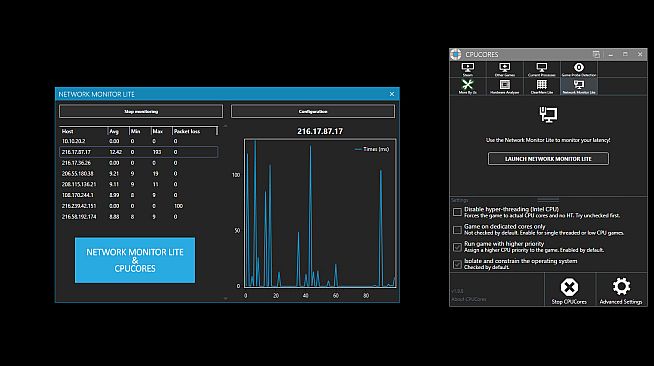 CPUCores :: Network Monitor Lite