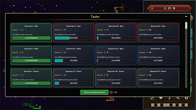 Auto Snakes in Outer Space