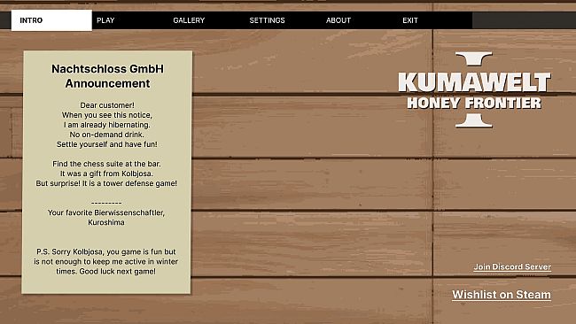 KumaWelt 1: Honey Frontier