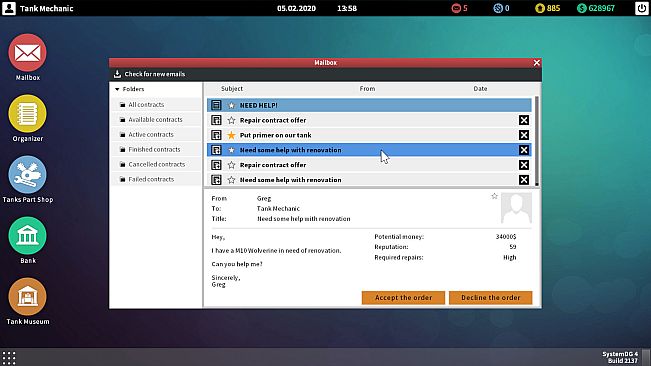 Tank Mechanic Simulator