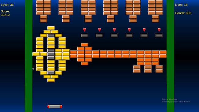 Brick Breaker Heart Collector