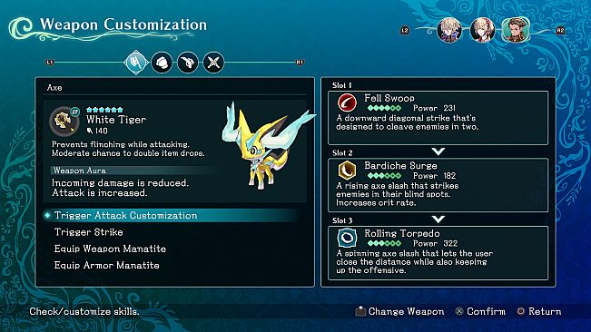 Trinity Trigger - White Tiger Axe (Zantis)