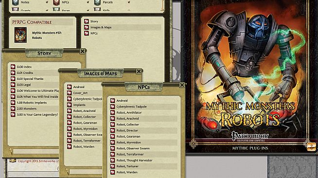 Fantasy Grounds - Mythic Monsters #37: Robots (PFRPG)