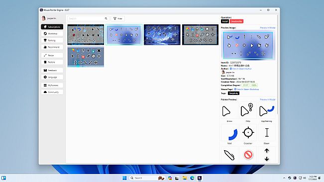 Mouse Pointer Engine