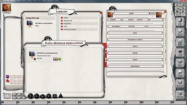 Fantasy Grounds - D&D Character Customization Pack