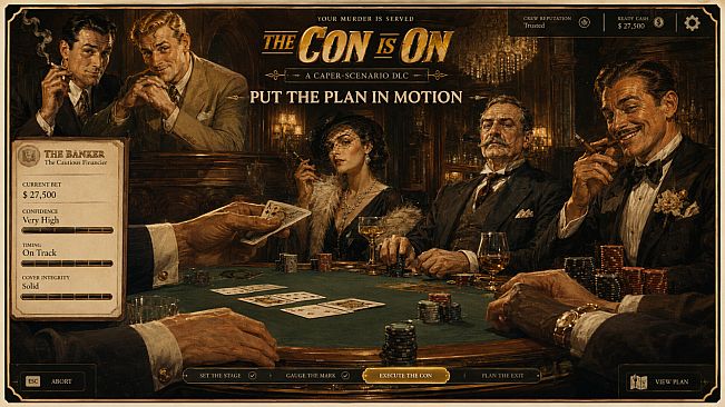 Your Murder Is Served - The Con Is On: A Caper-Scenario DLC