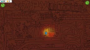 Hidden Capybaras with Orange and Pumpkins: Spooky Halloween Edition