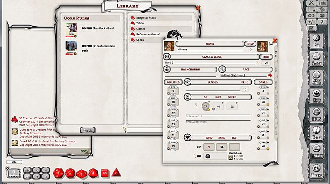 Fantasy Grounds - D&D Bard Class Pack