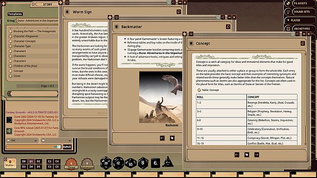 Fantasy Grounds - Dune - Adventures in the Imperium Gamemaster's Toolkit