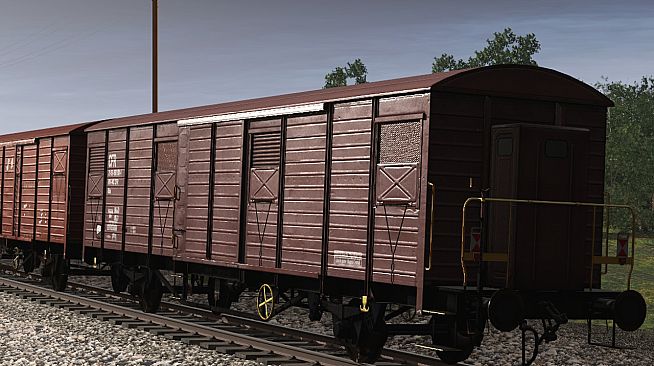 Trainz 2022 DLC - CFR Marfa Gbs/Gbgs freight car pack