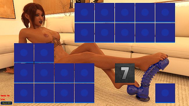 Sexy Memory Puzzle - Dildo Girl