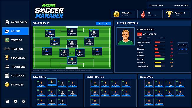 Mini Soccer Manager