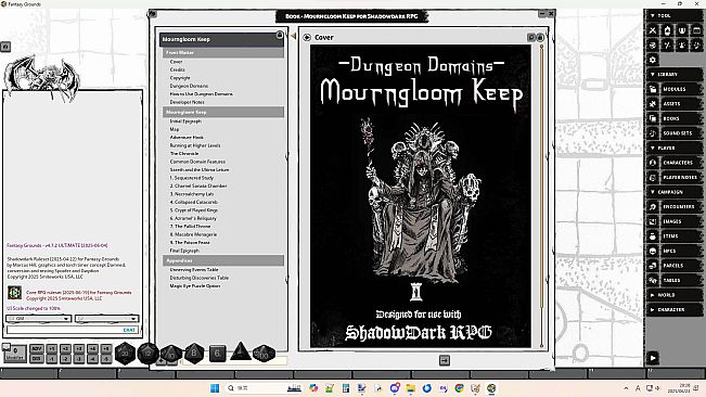 Fantasy Grounds - Mourngloom Keep for Shadowdark RPG