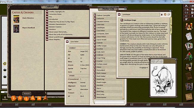 Fantasy Grounds - C&C: Classic Monsters