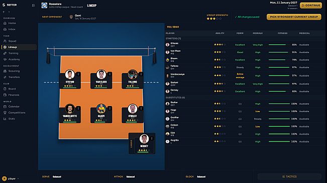 Setter: Volleyball Manager 27