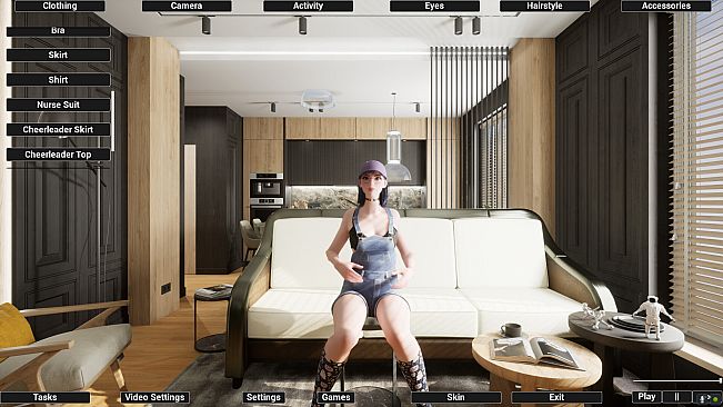 Virtual Girlfriend Lia - Overalls