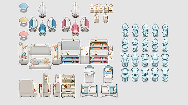 Pixel Game Maker MV - Pastel Kawaii Assets