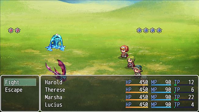 RPG Maker MV - Press Team Battle System Plugin