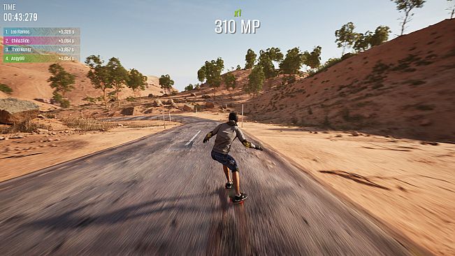 Longboard Skate Downhill Simulator