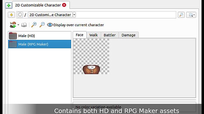 Game Character Hub PE: 2D Customizable Character - Male