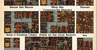 Fantasy Grounds - Maps: Cobblestone City and Inn