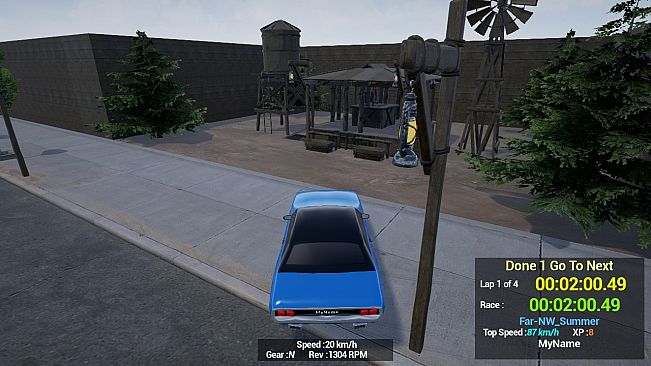 Maze Workout - Western Lost Solo Car Racer