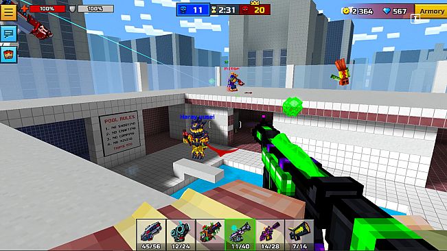 Pixel Gun 3D - Poison Retro Set