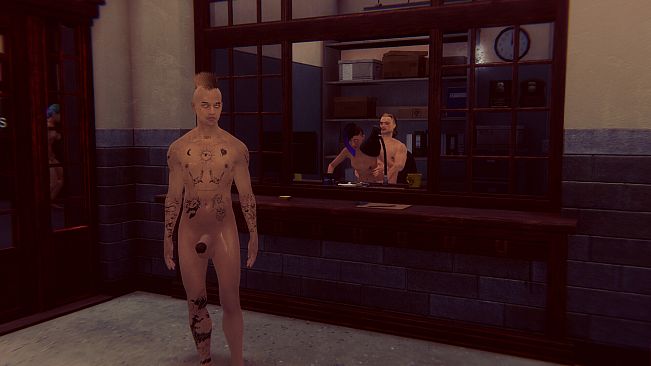 Cyberpunk men for Fuck in police