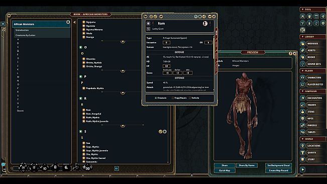 Fantasy Grounds - African Monsters (PFRPG)